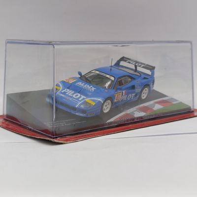 Ferrari F40 Competizione 4h Anderstorp die-cast racing model car - scale 1/43 - sealed - some case cracks