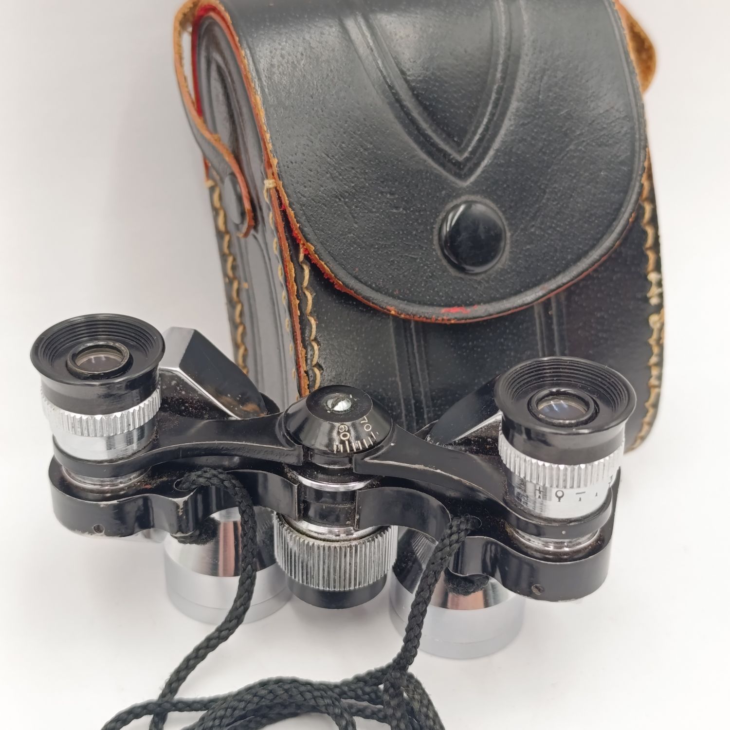 Halina 7x20 Pair of mini birding binoculars - mid century reverse - Porro Prism - Excellent condition