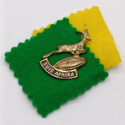 Vintage Springboks Rugby tour souvenir pin for the 1960 All Blacks tour