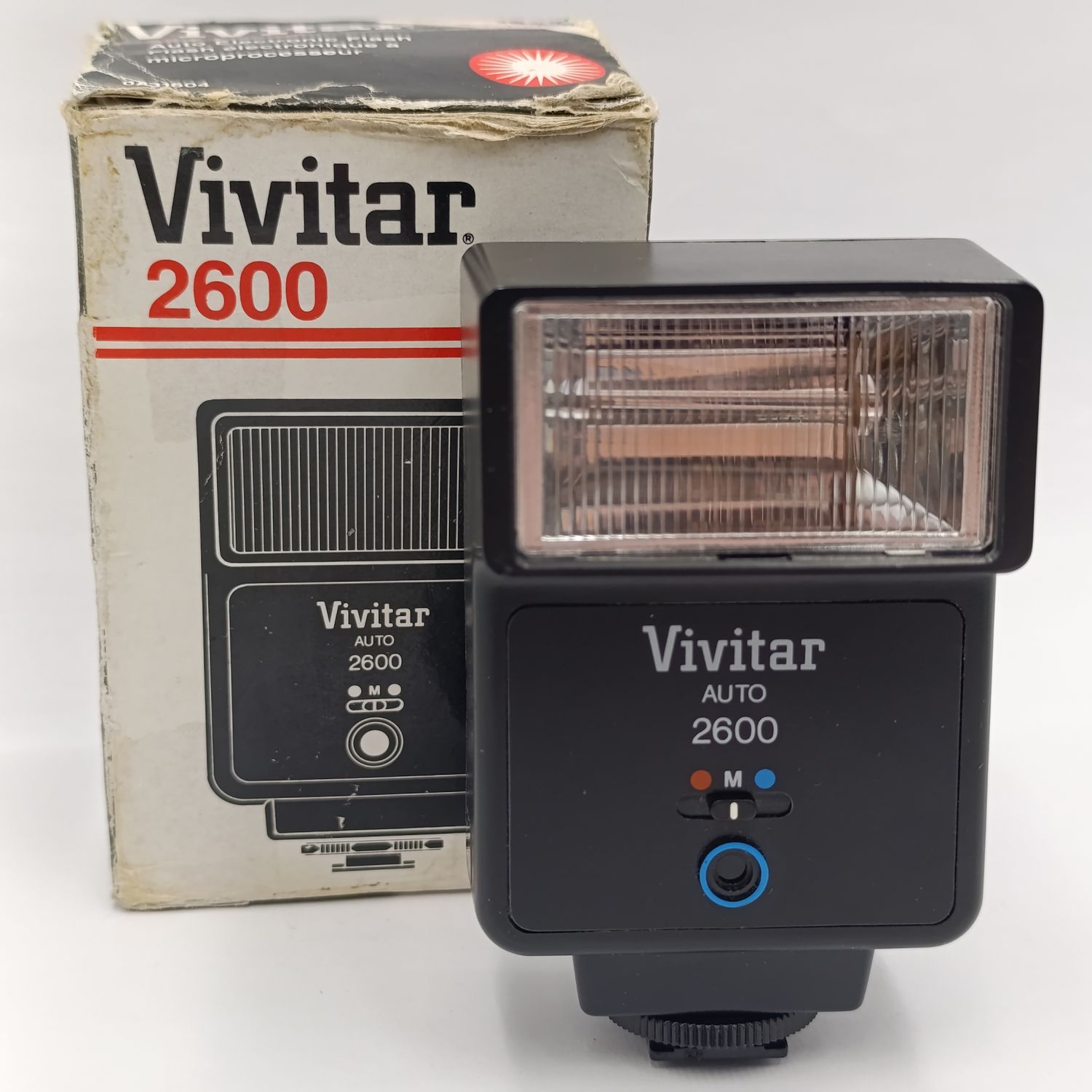 Vintage Vivitar 2600 camera flash in original box - working