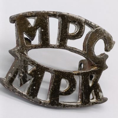 WW2 South African military police Corps shoulder title - original with lugs