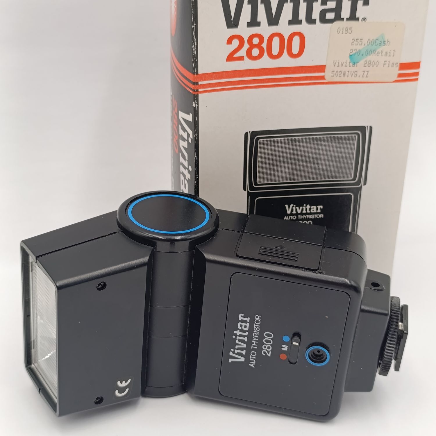 Vintage Vivitar 2800 camera flash in original box - working