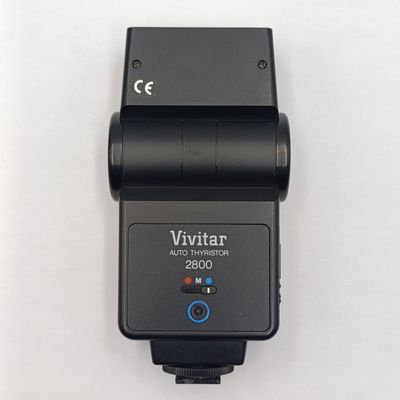 Vintage Vivitar 2800 camera flash in original box - working