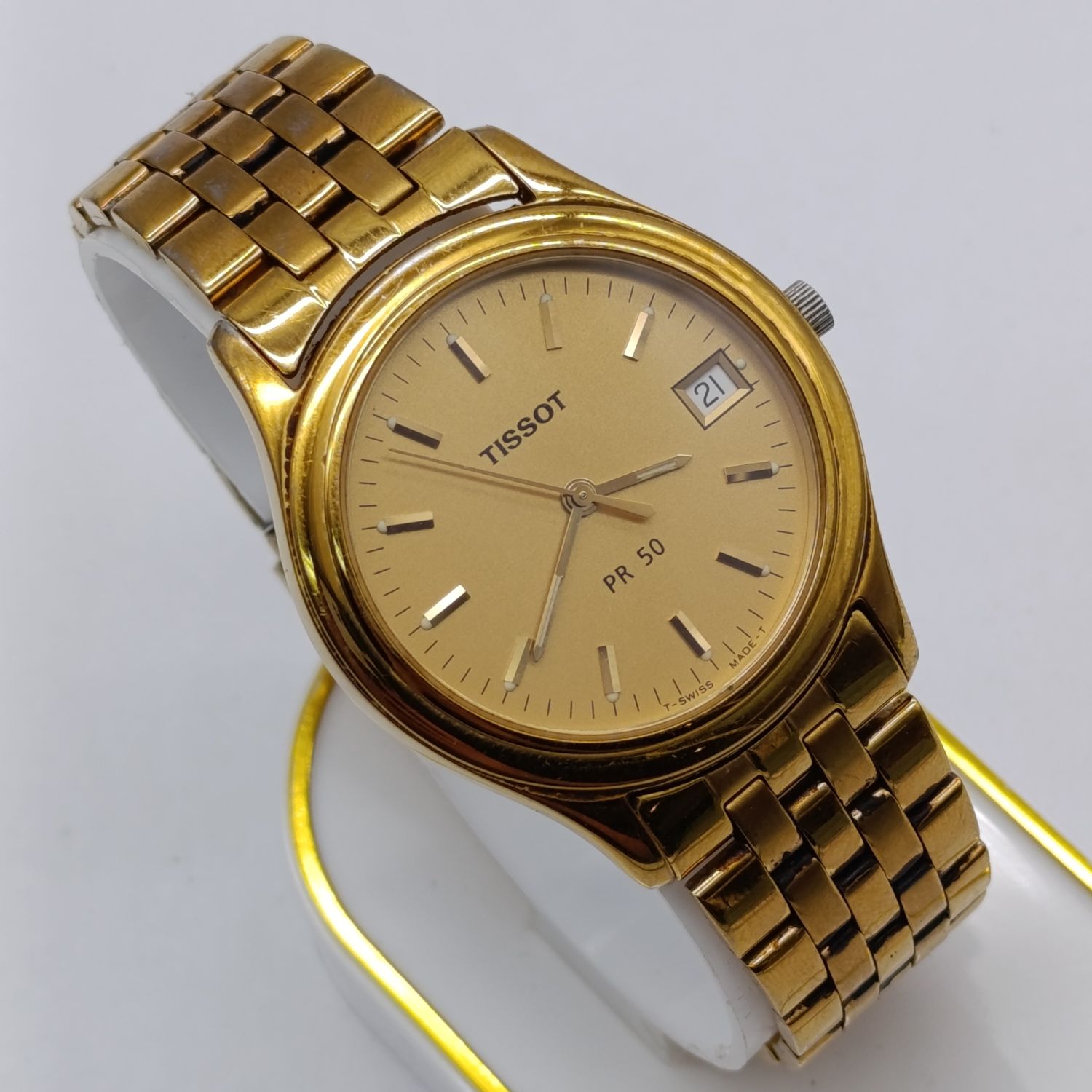 Vintage Tissot PR50 given for 25 Year Service to V. C. F. Swart - working