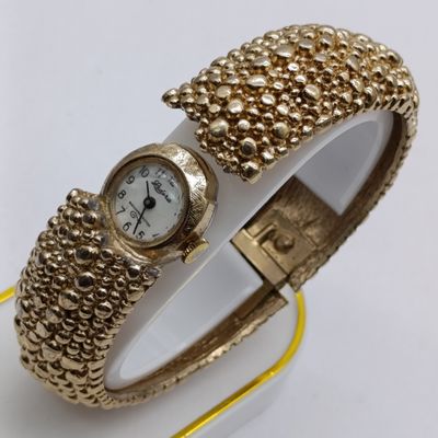 Vintage Manual wind ladies Ladora hidden watch bracelet - working