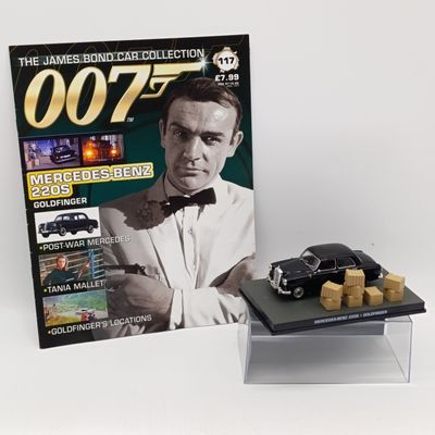 Mercedes-Benz 220S model car - Goldfinger - James Bond 007 collection - scale 1/43