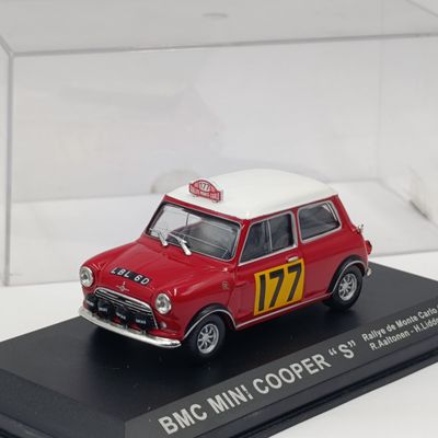 BMC Mini Cooper 'S' die-cast rally model car - scale 1/43 - R. Aaltonen - H.Liddon