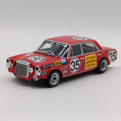 Mercedes-Benz 300 SEL 6.8 MiniChamps die-cast rally model car - scale 1/43