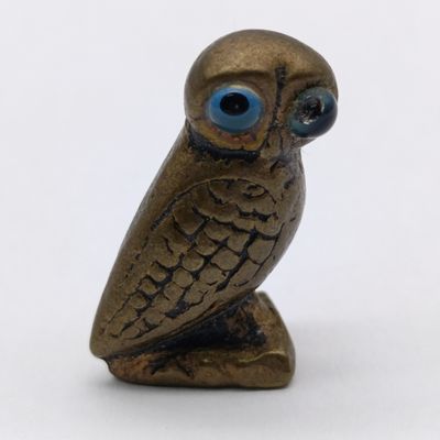 Mid Century miniature owl of Athena figurine