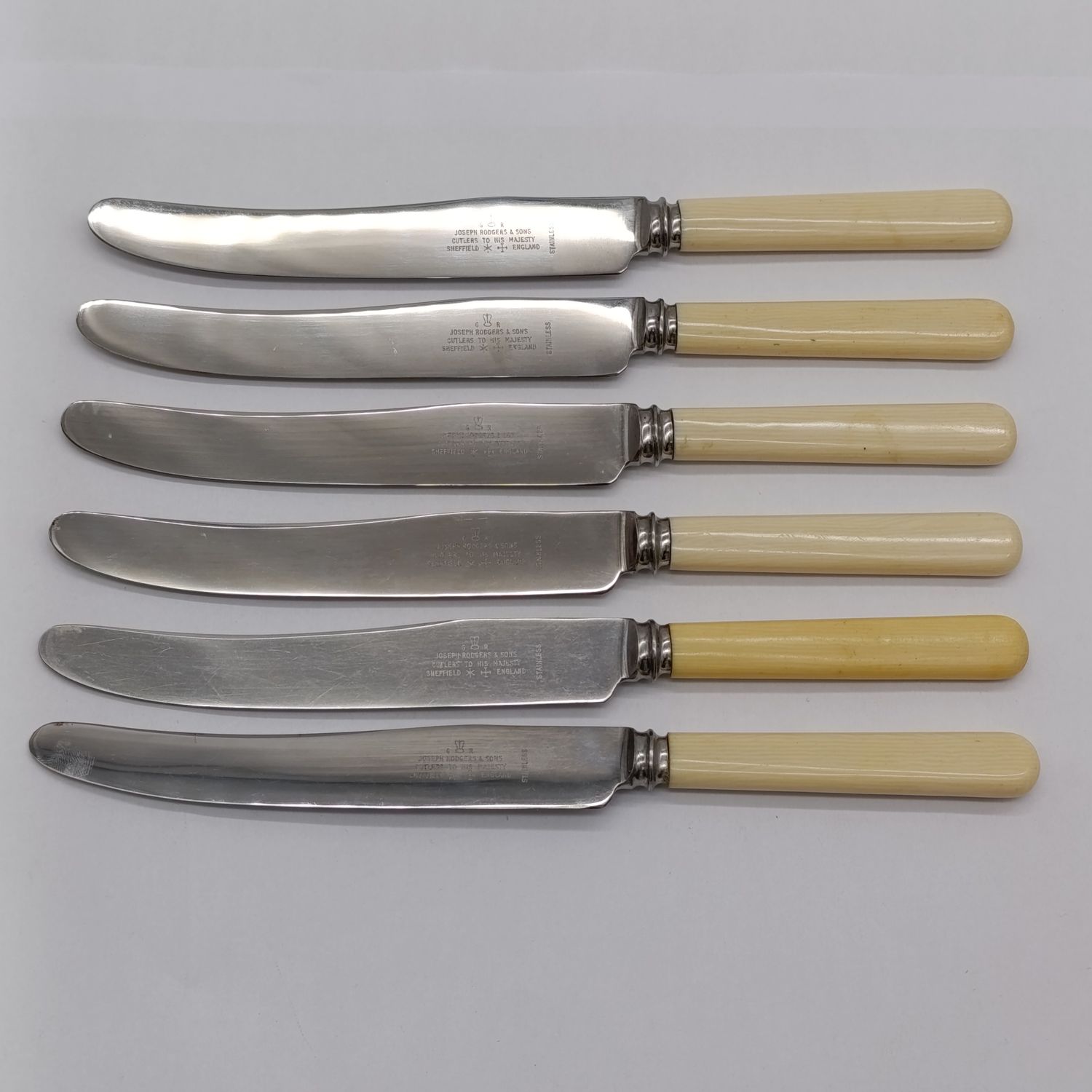 Set of 6 vintage Joseph Rodgers butter/table knives