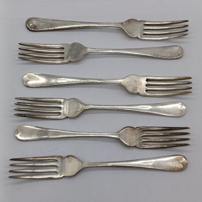 Set of 6 Excalibur EPNS forks