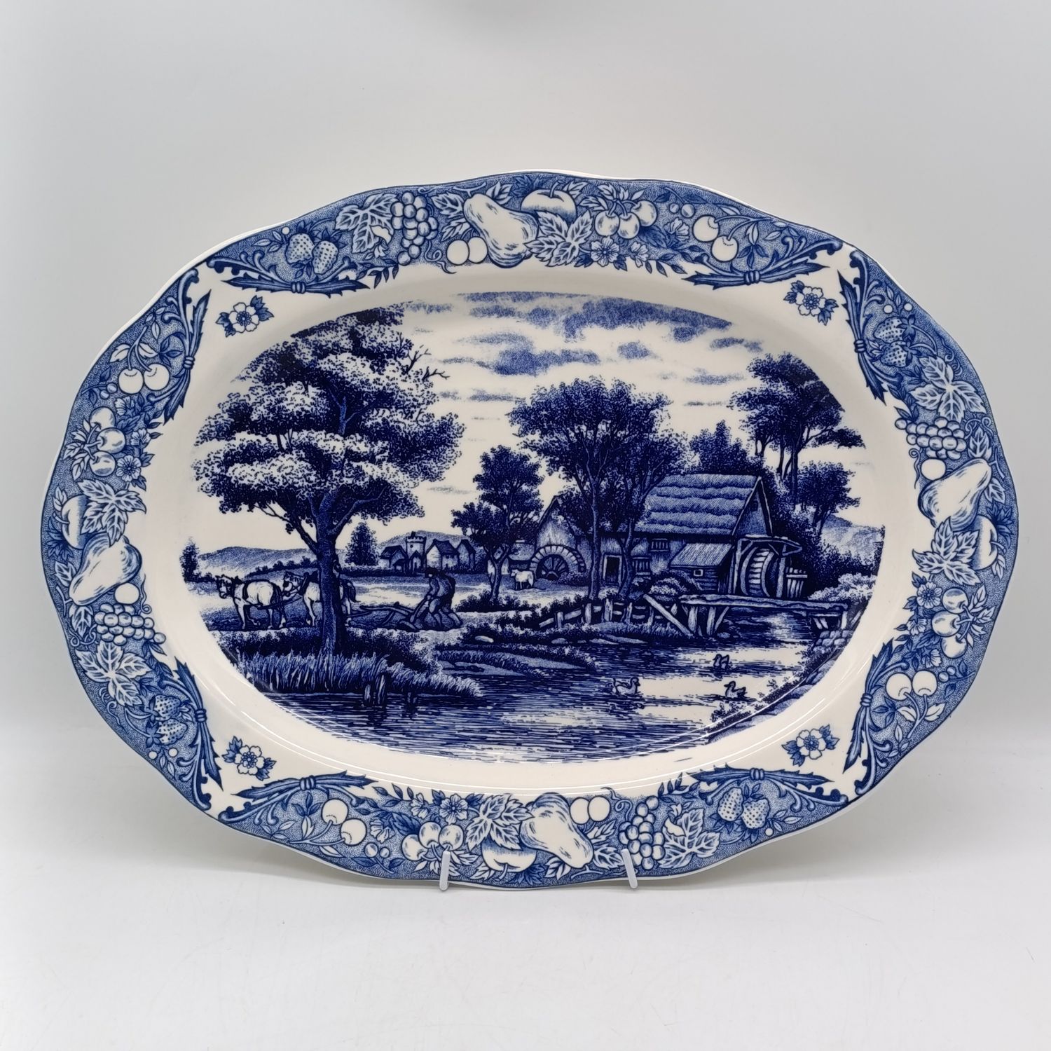Vintage Japanese transferware platter
