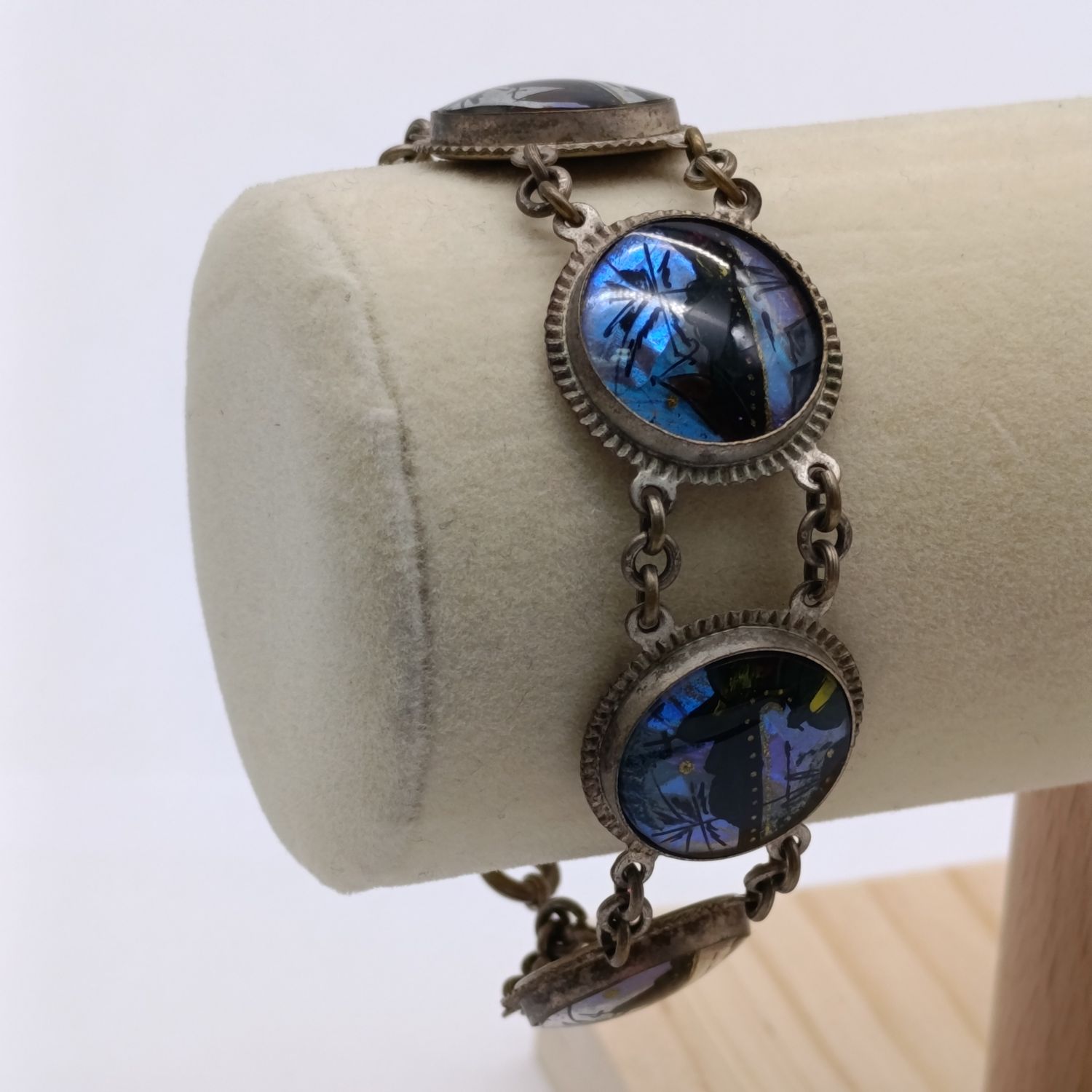 Vintage butterfly wing bracelet