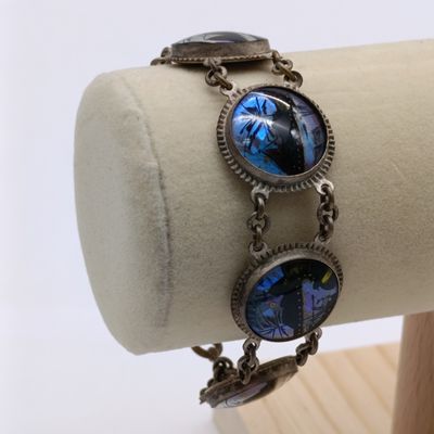 Vintage butterfly wing bracelet