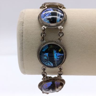 Vintage butterfly wing bracelet