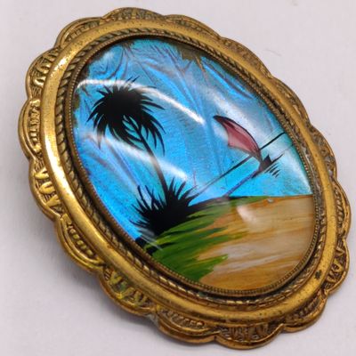 Vintage Butterfly wing brooch