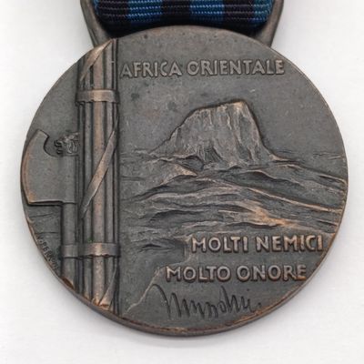 Italian commemorative medal for military operations in East Africa  1935-1936