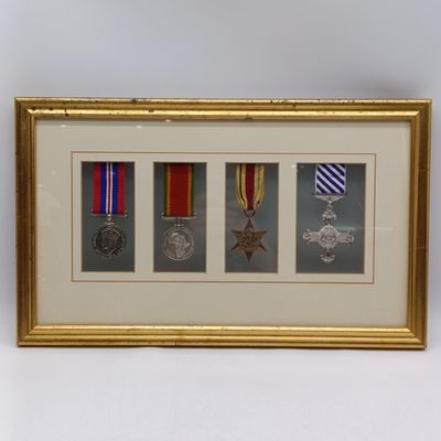 WW2 Set of Medals DFC to Captain Bobby MacDonald - South West African. DFC was earned at Tobruk piloting a Bomber