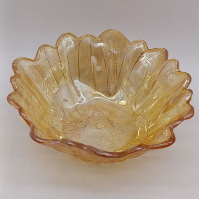 Pair of Marigold Sunflower pattern bowl by the Indiana glass company