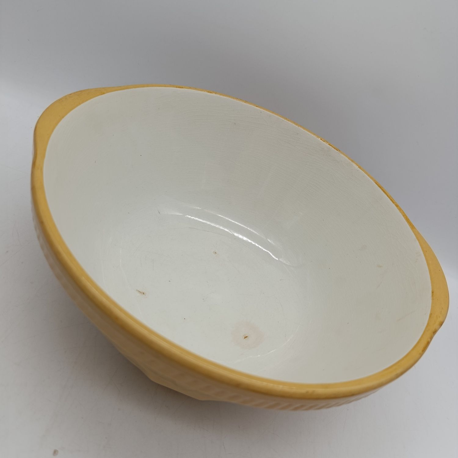 Yellowware mixing bowl - 26cm (10 Inches) - TG Green
