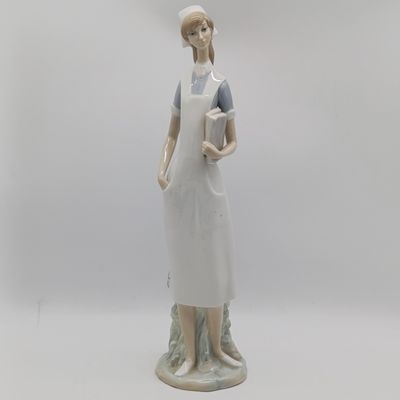 1971 Lladro nurse figurine - mint condition - no box - 36cm high