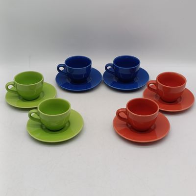 Lot of 6 espresso ceramicware duos