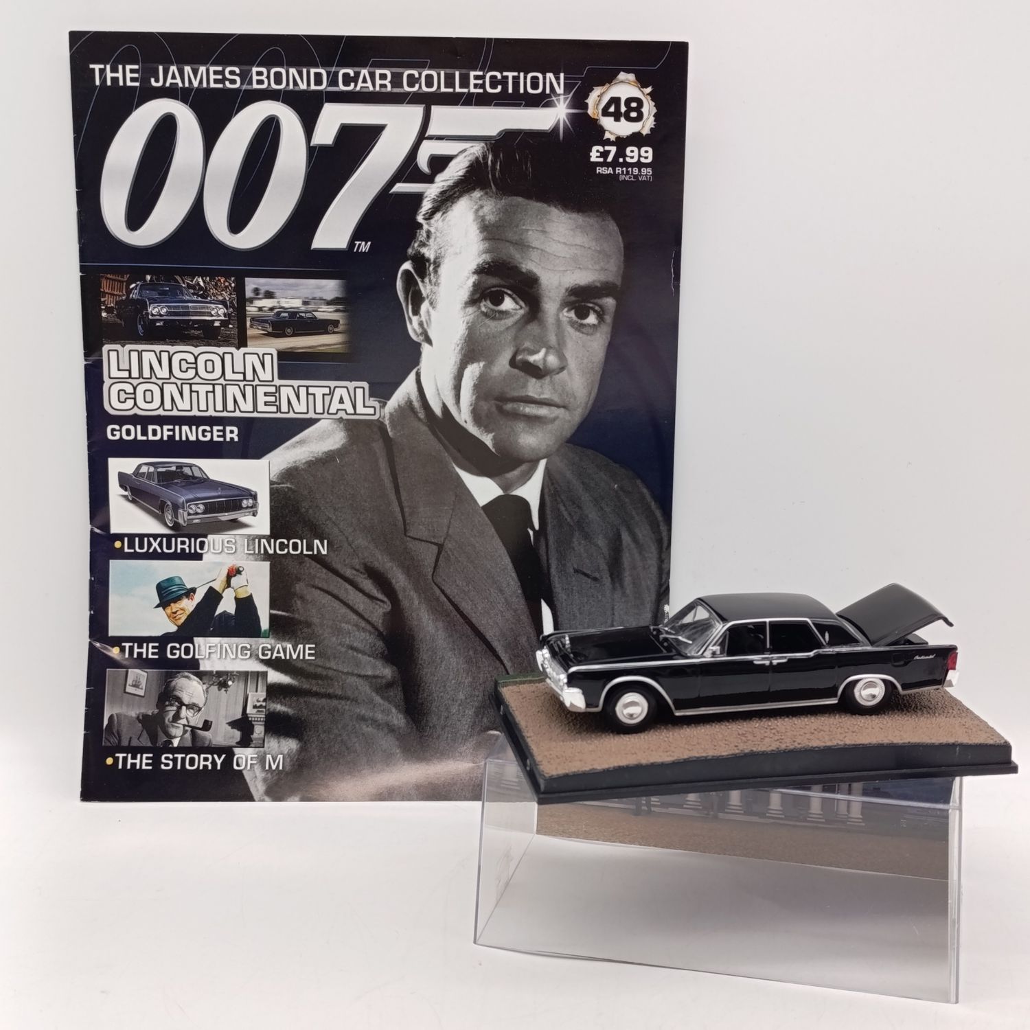 Lincoln Continental model car - Goldfinger - James Bond 007 collection - scale 1/43