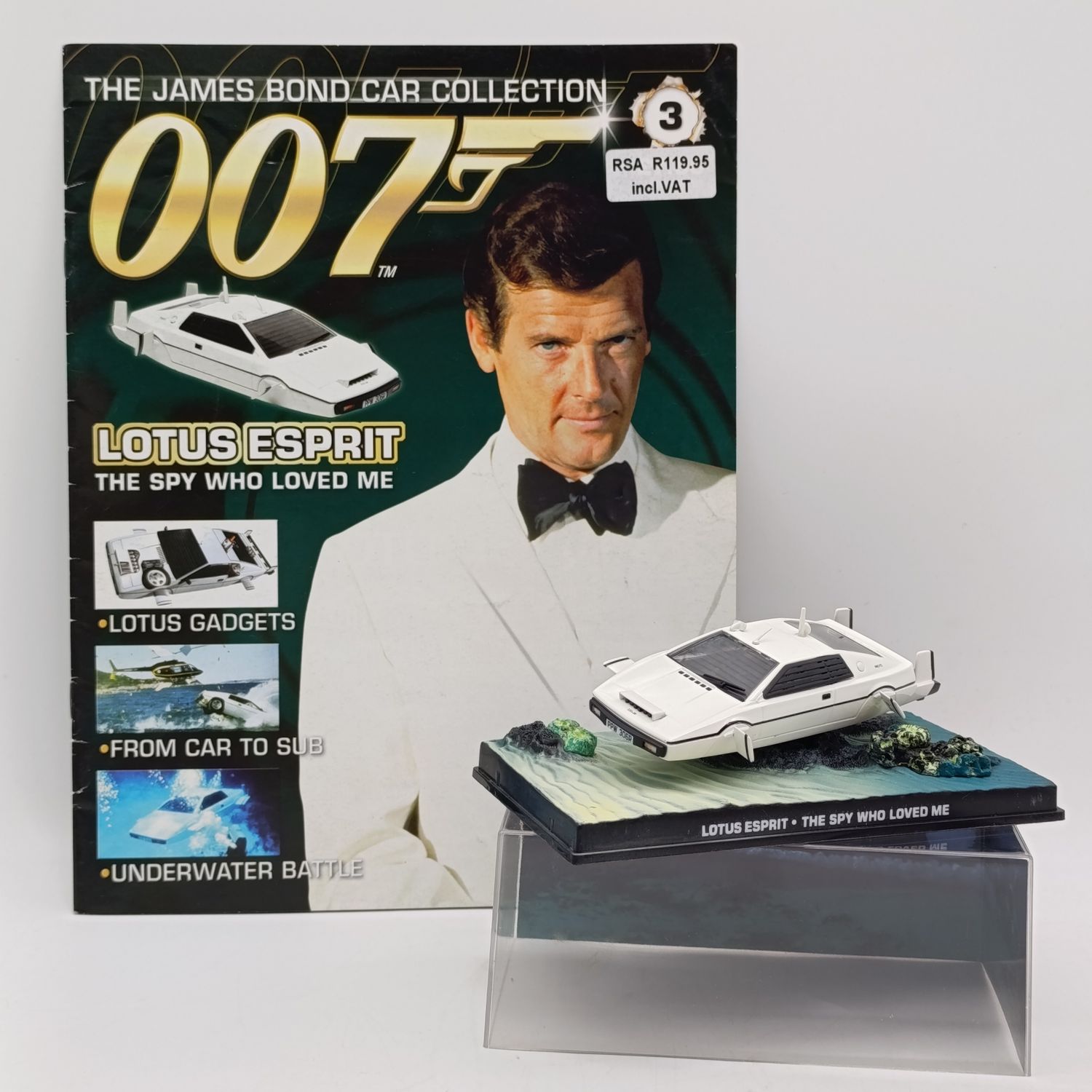 Lotus Esprit model car - The Spy who loved me - James Bond 007 collection - scale 1/43