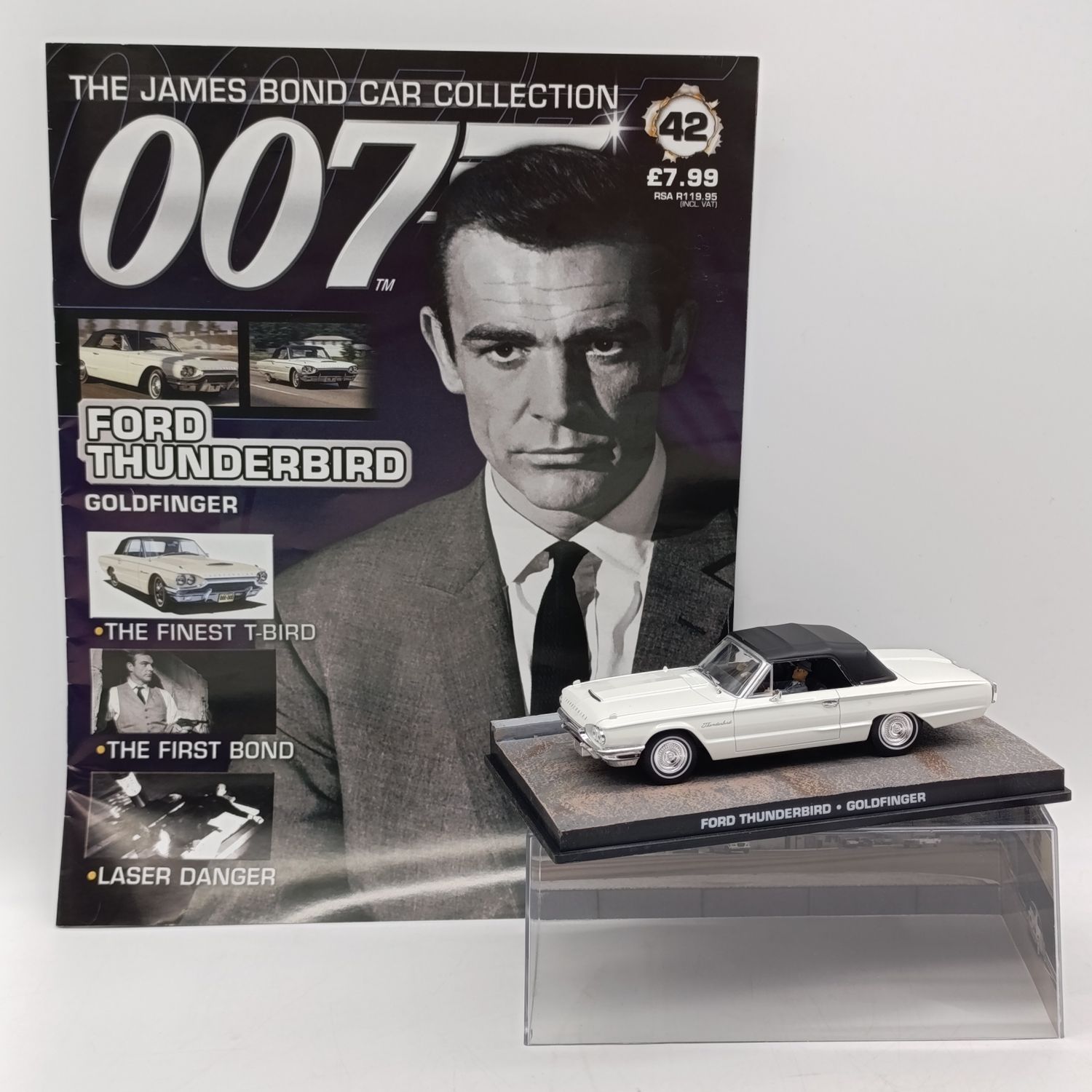 Ford Thunderbird model car - Goldfinger - James Bond 007 collection - Scale 1/43