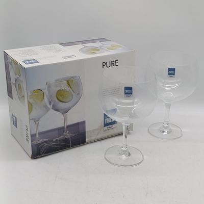 Set of 2 Schott Zwiesel German-made Tritan Crystal gin and tonic glasses - in original box