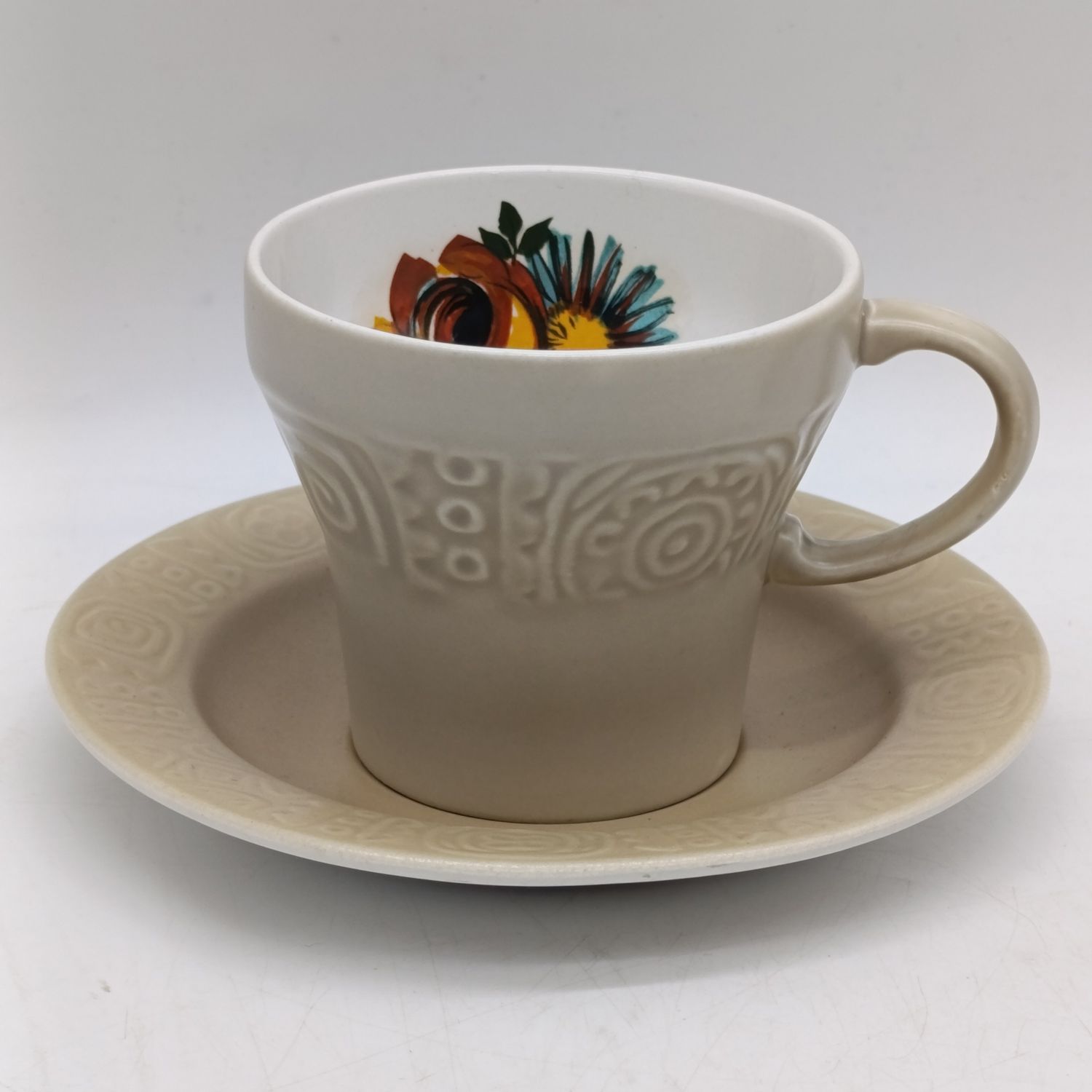 Vintage Brown Tudor pottery duo