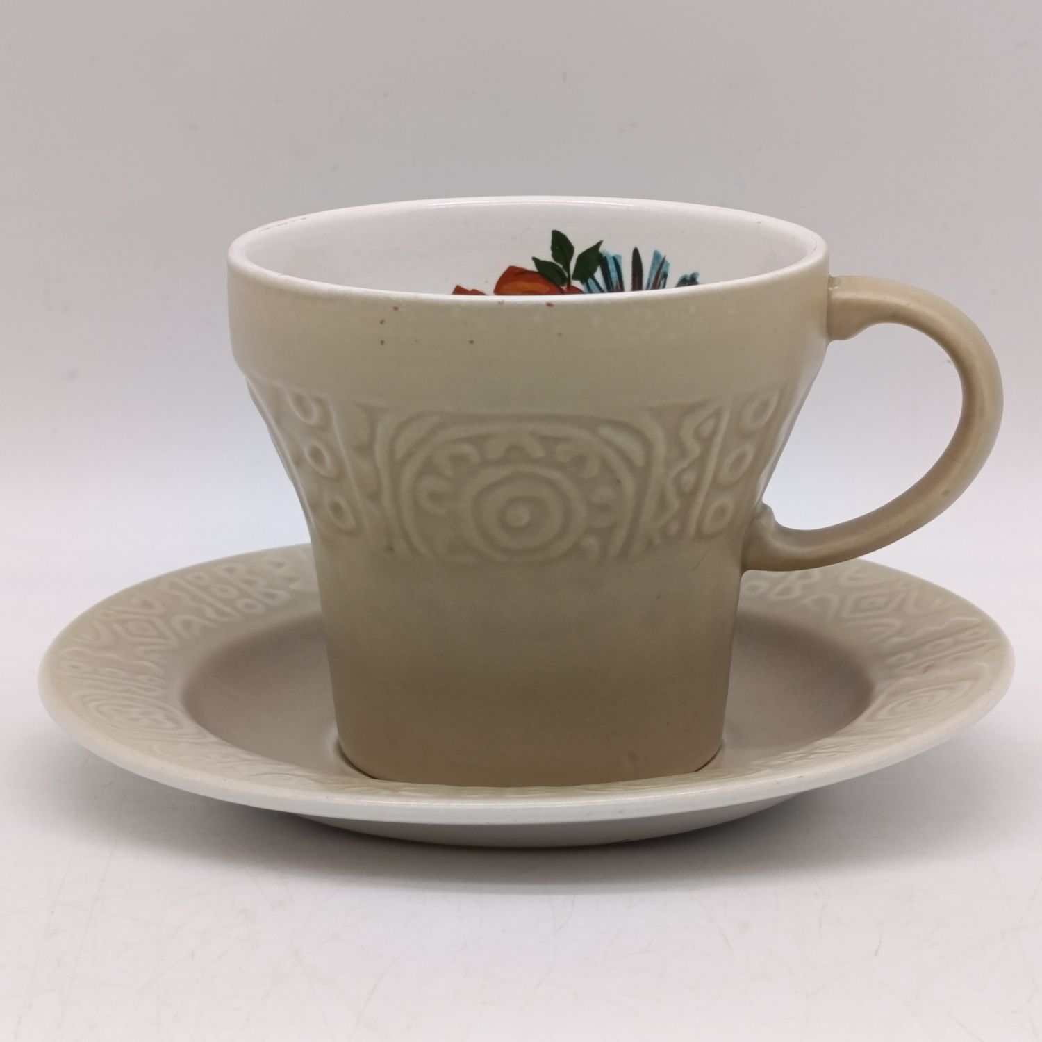 Vintage Brown Tudor pottery duo