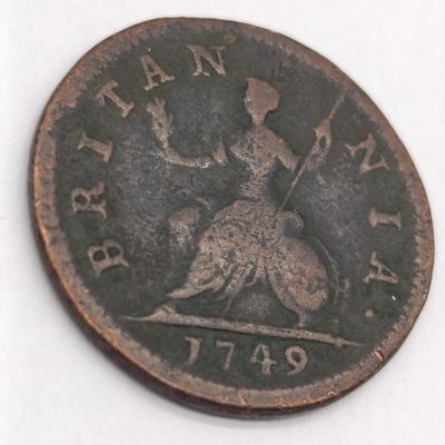 1749 Great Britain George II (2) Farthing
