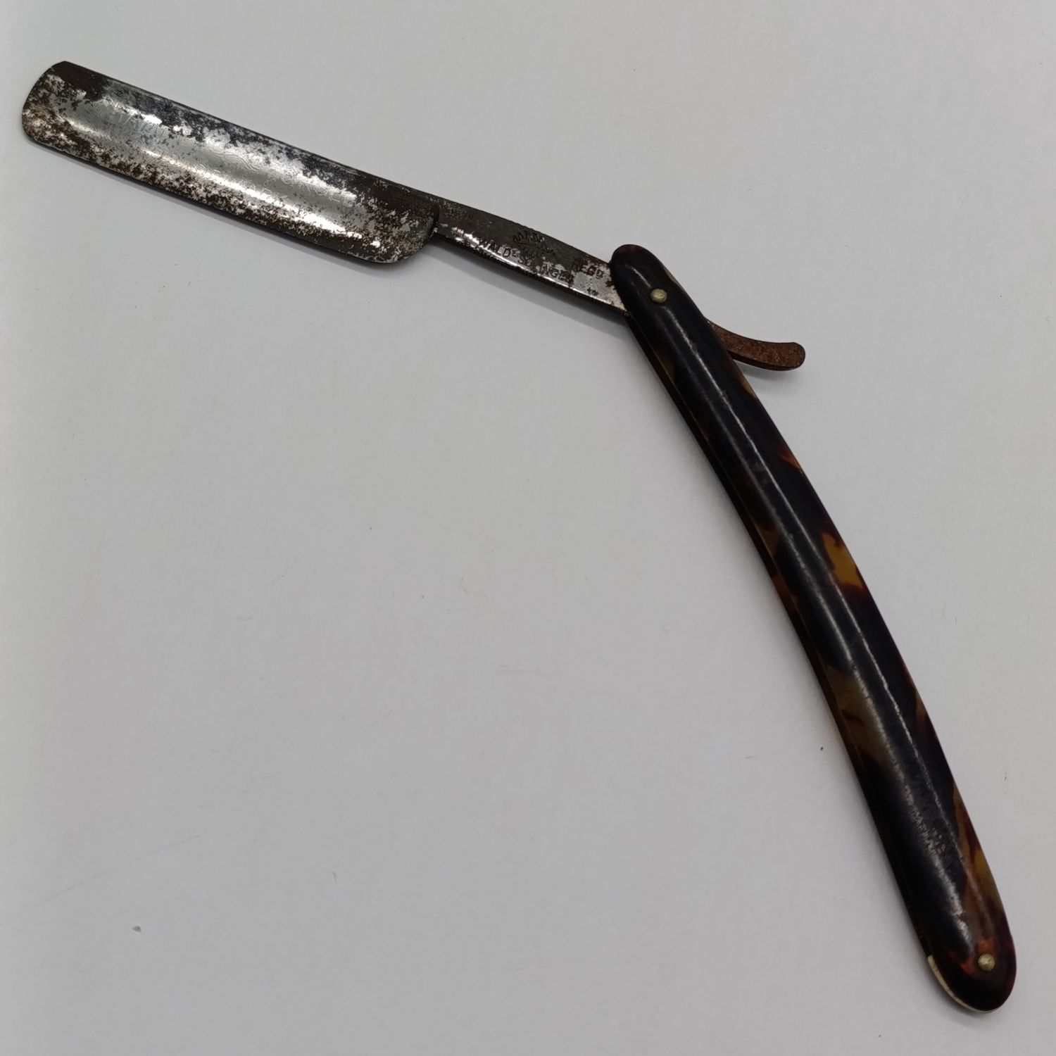 Rare Antique Wald Solingen 3083 German cut throat razor - circa 1915