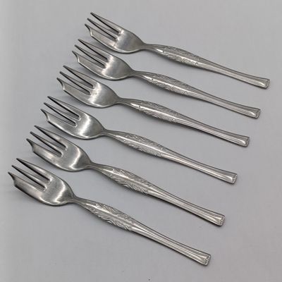 Lot of 6 vintage ALFA cake forks