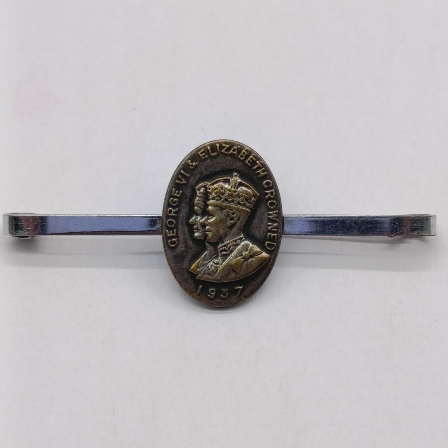 1937 George VI Coronation tie clip/pin