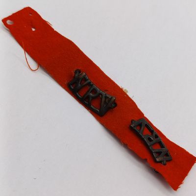 WW2 South Africa National Reserve Volunteers Shoulder title pair