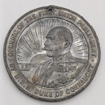 1910 opening of parliament of the Union of South Africa medallion