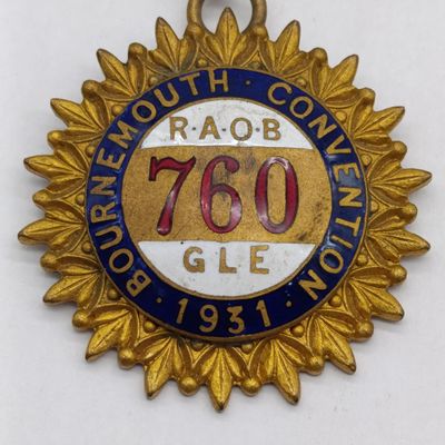ROAB 1931 Bournemouth Convention jewel/medal
