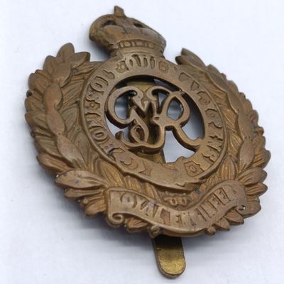 Royal Engineers WW2 cap badge with slide