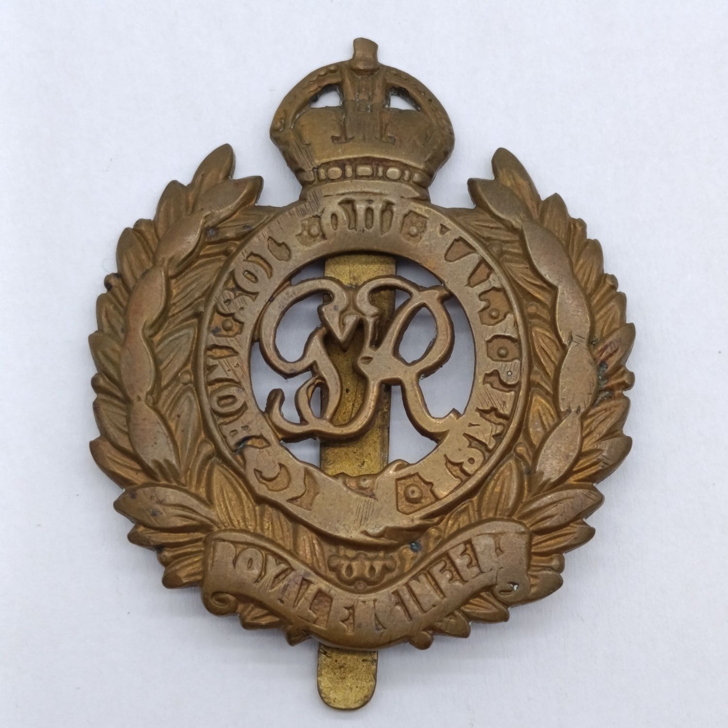 Royal Engineers WW2 cap badge with slide