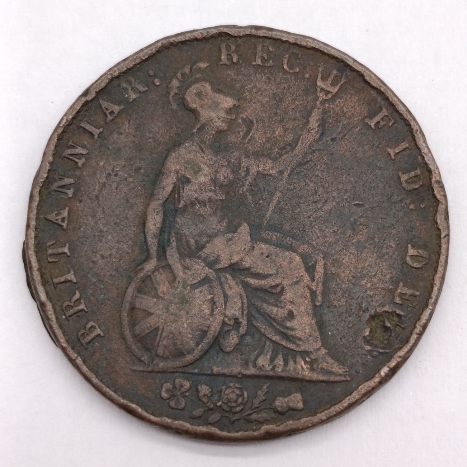 1843 Victoria Great Britain half Penny