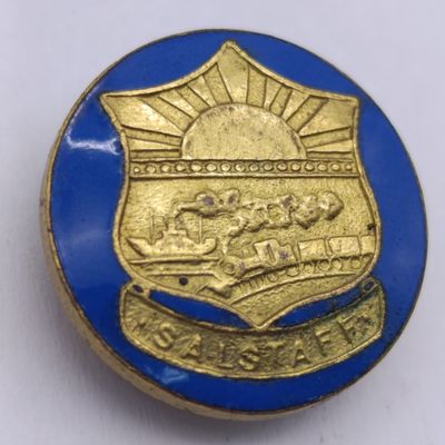SA Railways staff uniform badge