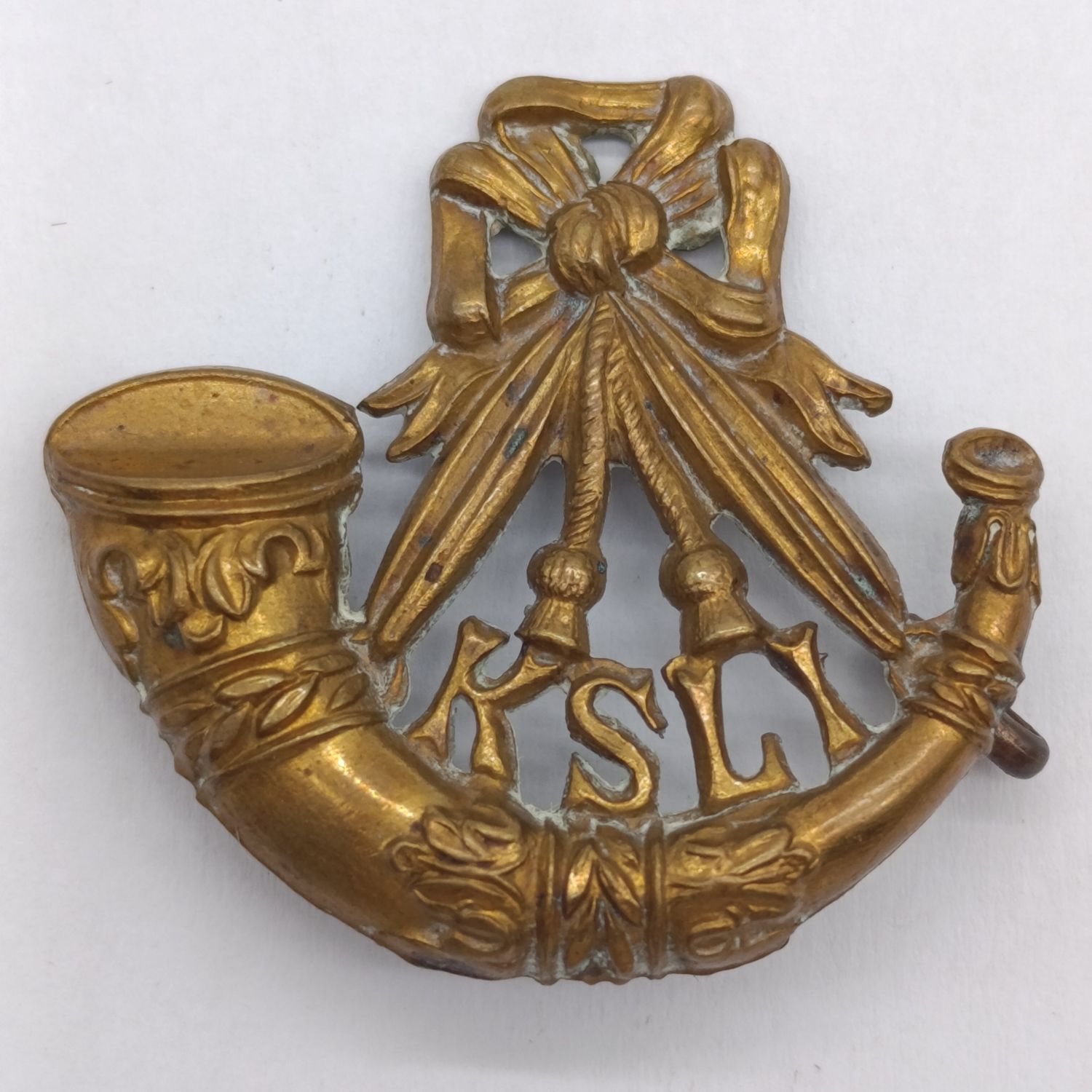 King's Shropshire Light Infantry (KSLI) uniform badge