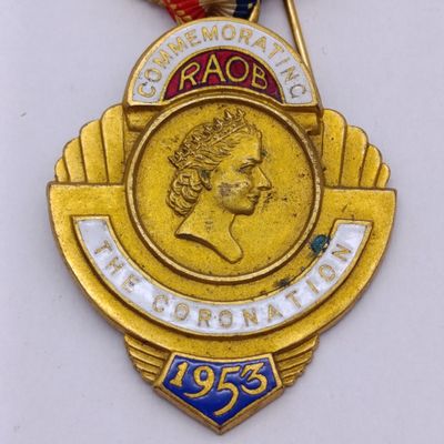 1953 Queen Elizabeth II coronation commemorative Jewel of the RAOB
