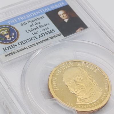 2008-S United States John Quincy Adams one dollar coin graded PR69 by PCGS