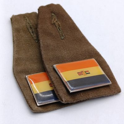 Set of 2 SADF Old South Africa Flag Fob Badge