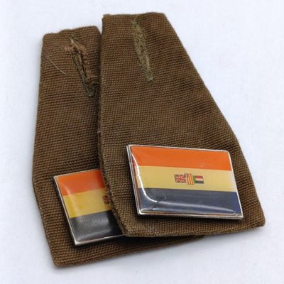 Set of 2 SADF Old South Africa Flag Fob Badge