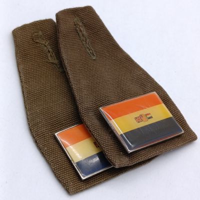 Set of 2 SADF Old South Africa Flag Fob Badge