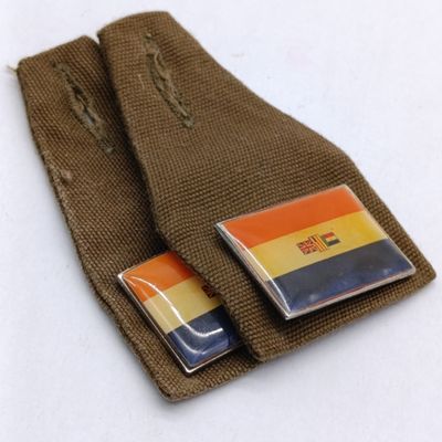 Set of 2 SADF Old South Africa Flag Fob Badge
